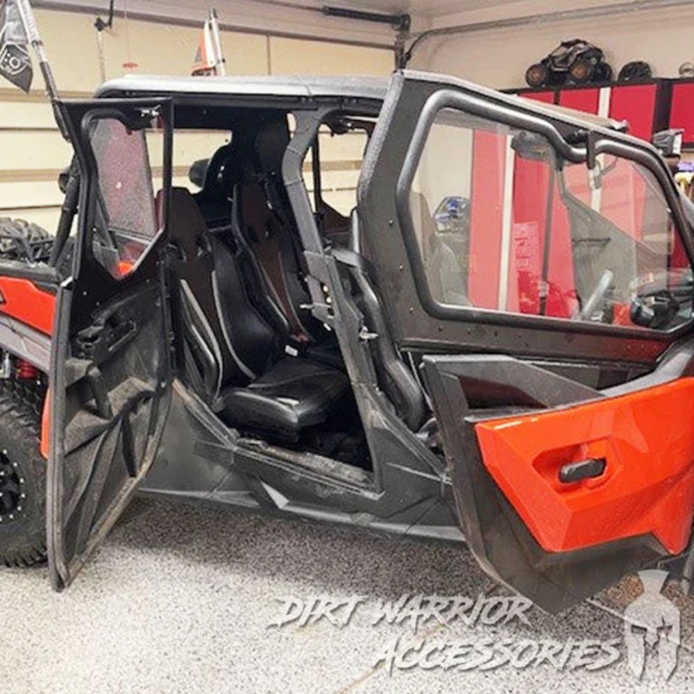 Dirt Warrior '19+ Can-Am Maverick Sport 4 Seat Cab Enclosure Upper Side Doors & Panels