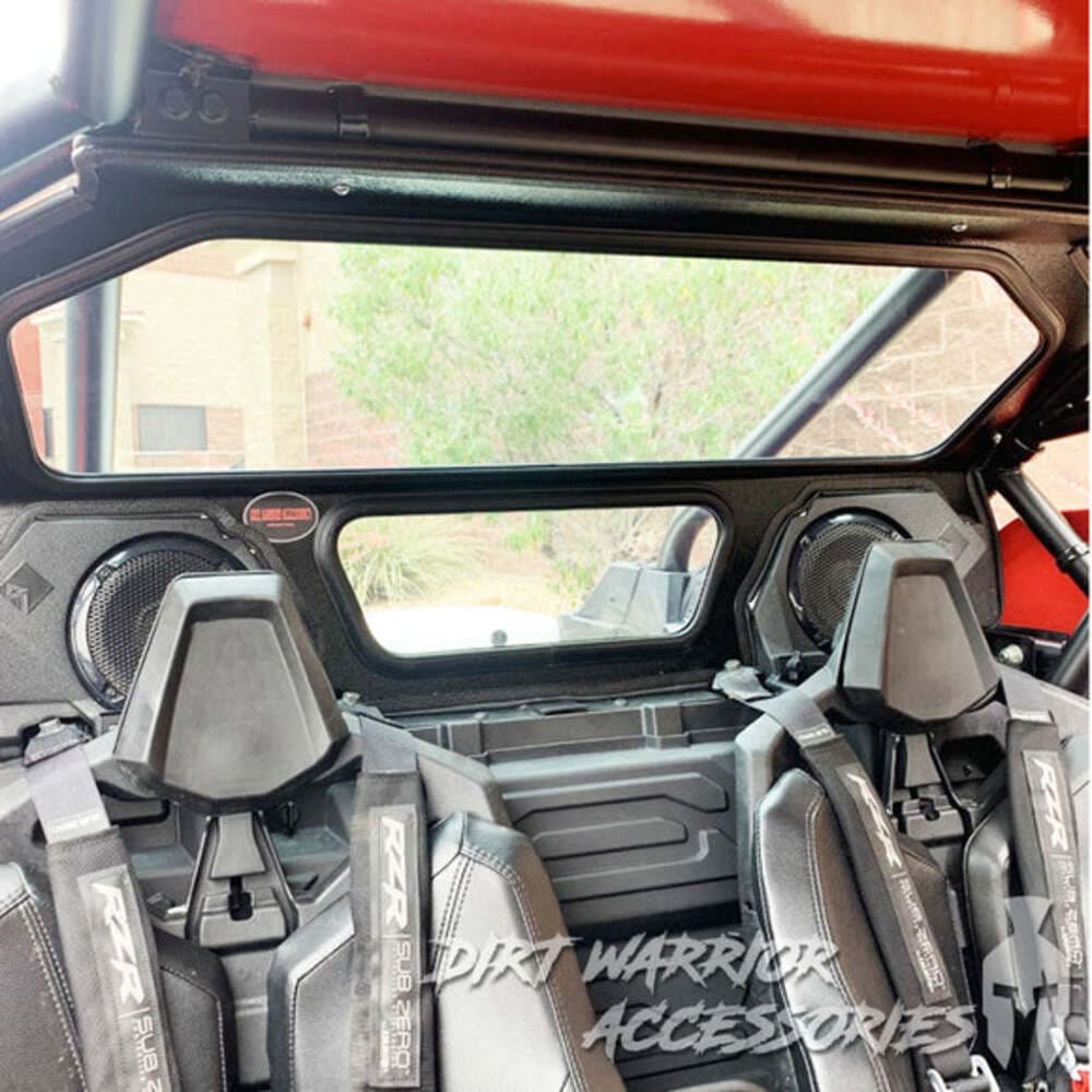 Dirt Warrior '20-'24 Polaris RZR Pro XP Rear Windshield w/ Rockford Fosgate System