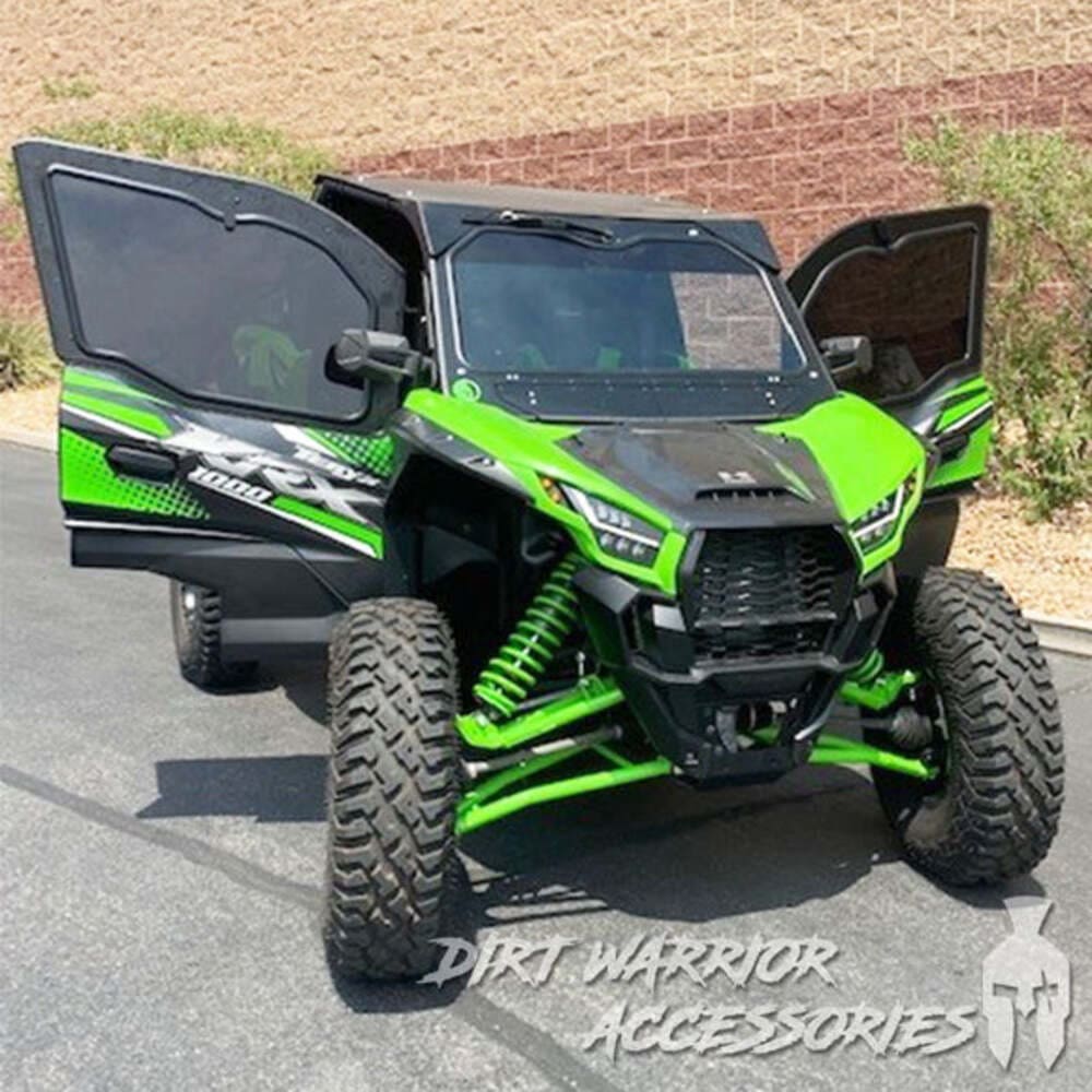 Dirt Warrior '20+ Kawasaki Teryx KRX 1000 2-Seat Cab Enclosure Upper Side Doors & Panels