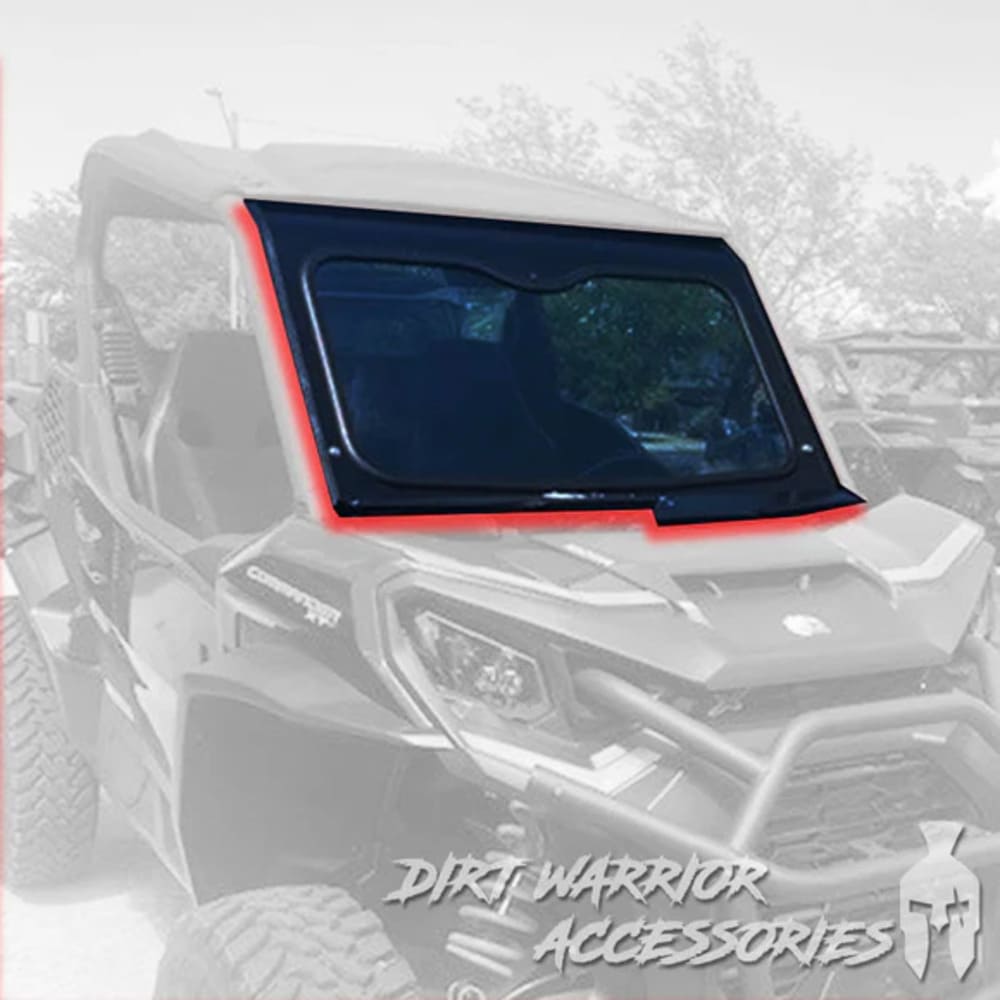 Dirt Warrior '21+ Can-Am Commander Front Windshield