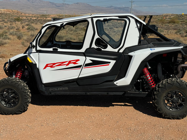 Dirt Warrior '24+ Polaris RZR XP 1000/Turbo 4-Seat Upper Side Doors & Panels Cab Enclosure