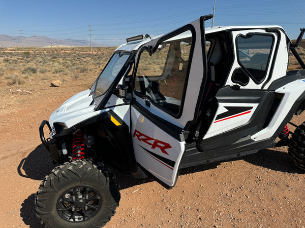 Dirt Warrior '24+ Polaris RZR XP 1000/Turbo 4-Seat Upper Side Doors & Panels Cab Enclosure