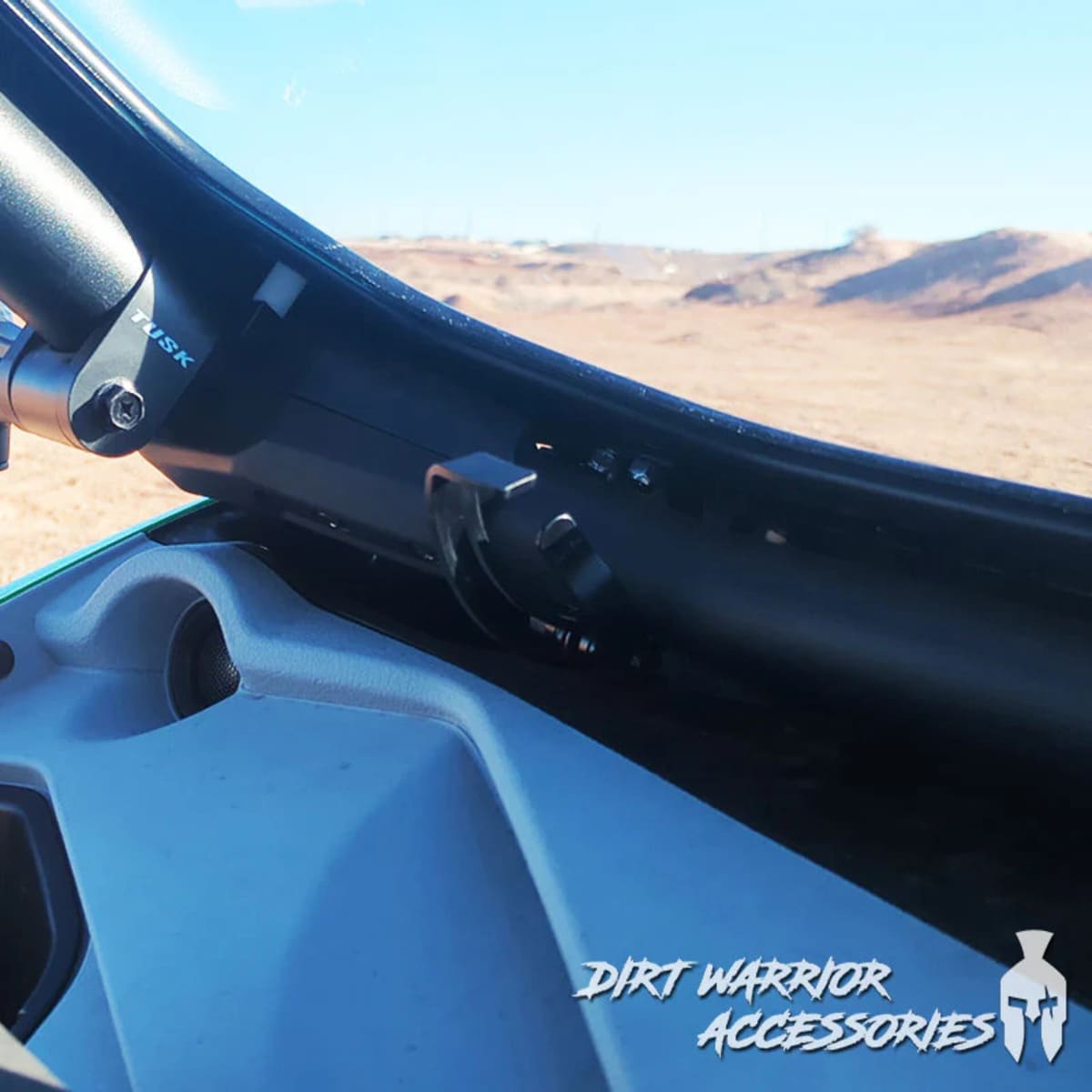 Dirt Warrior '25+ Kawasaki Teryx H2 Front Windshield w/ Intrusion Bars