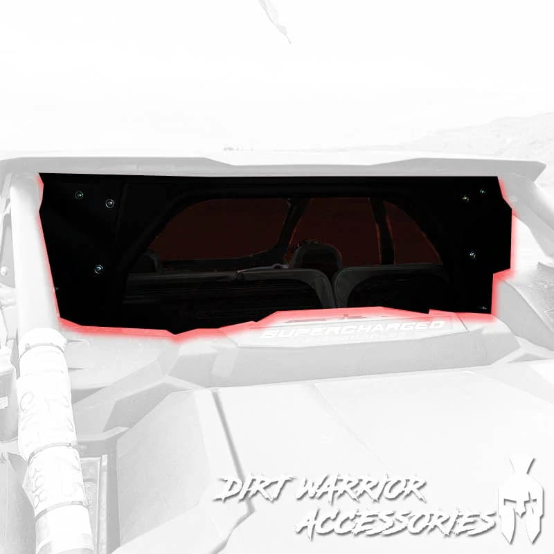 Dirt Warrior '25+ Kawasaki Teryx H2 Rear Windshield