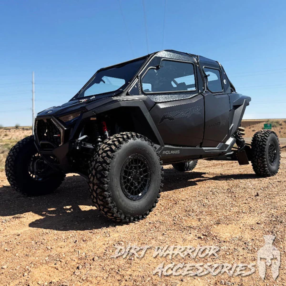 Dirt Warrior '25+ Polaris RZR Pro R 4-Seat The Vault Upper Side Doors & Panels Cab Enclosure