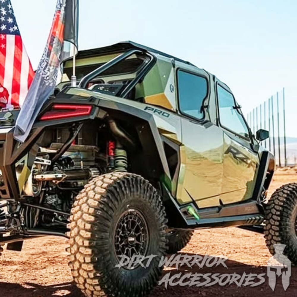 Dirt Warrior '25+ Polaris RZR Pro XP 4-Seat Cab Enclosure Upper Side Doors & Panels