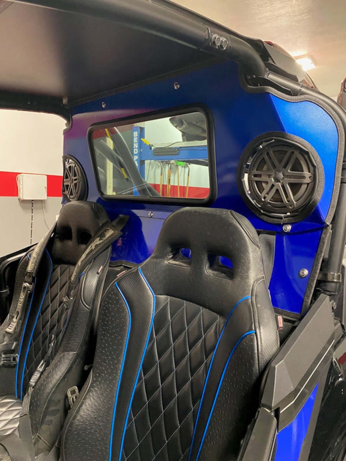 Dirt Warrior Accessories '18+ Polaris RZR XP Turbo S Rear Windshield W/ Speakers Cut-Out
