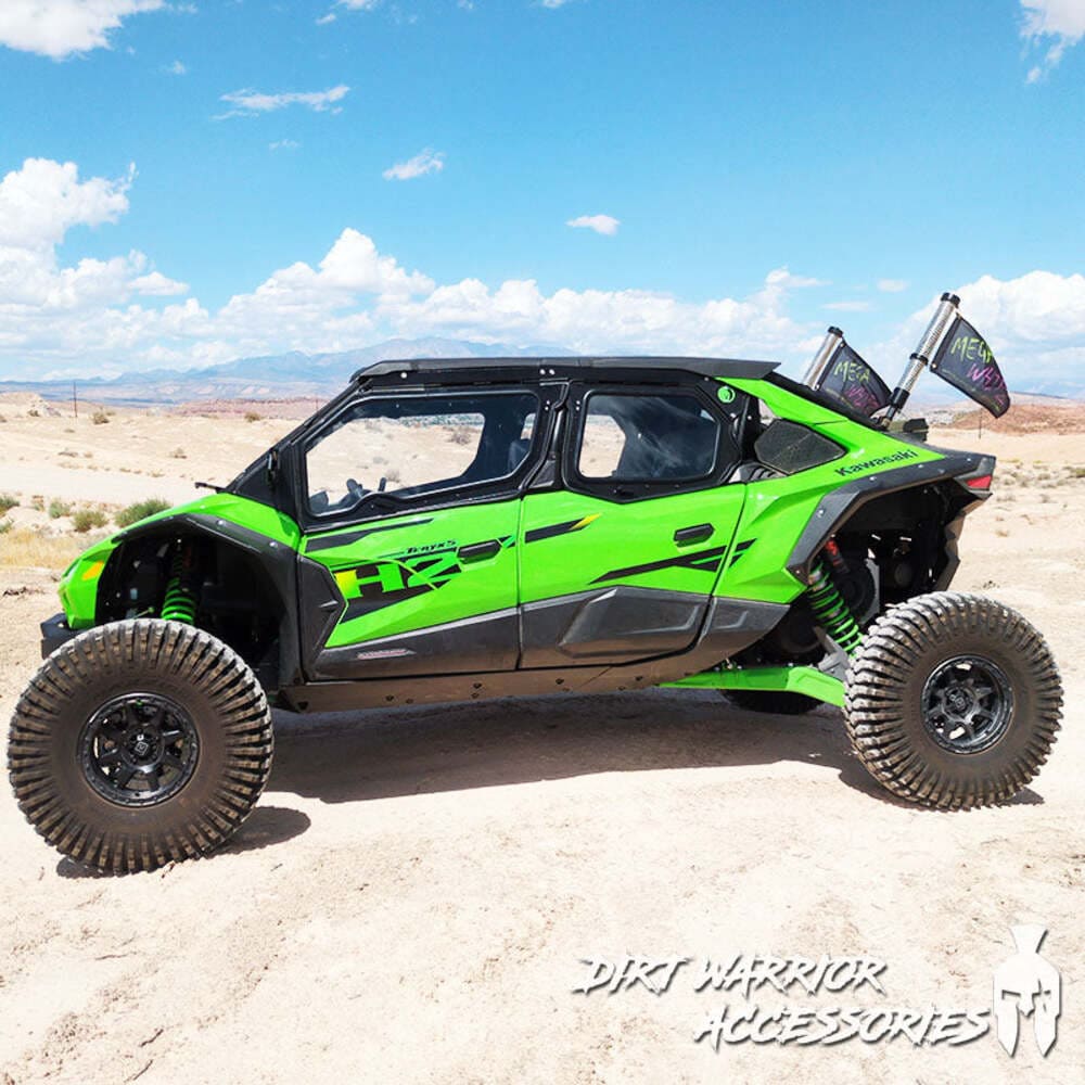 DIrt Warrior Accessories '25+ Kawasaki Teryx H2 1000 4 Seater The Vault Cab Enclosure - Upper Side Doors & Panels