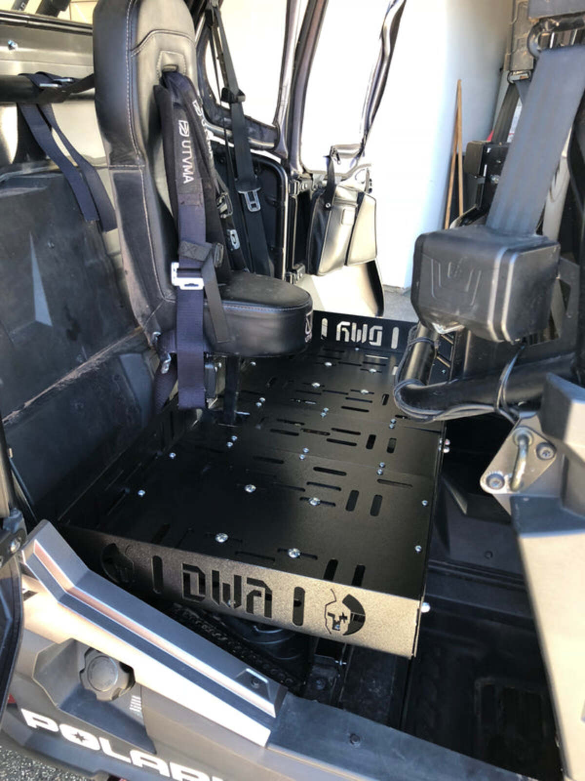 Dirt Warrior Accessories Dirt Warrior RZR Rear Seat Mounted Cargo Rack