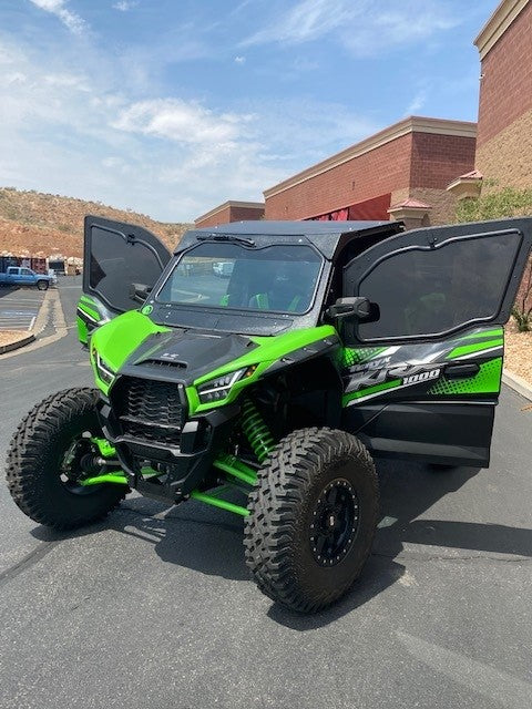 Dirt Warrior Accessories Kawasaki Teryx KRX 1000 2-Seat Cab Enclosure Upper Side Doors Panels