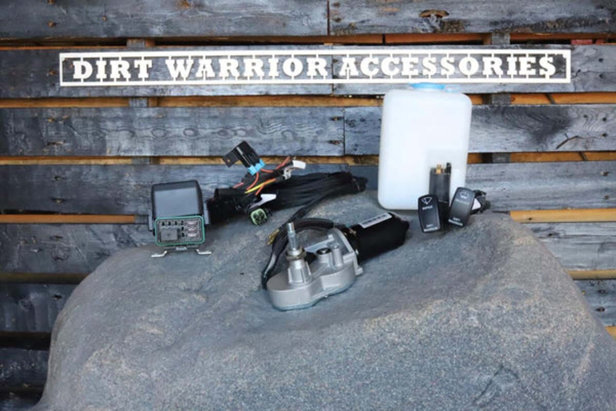 Dirt Warrior Accessories Polaris RZR XP 1000/Turbo/Turbo S Electric Windshield Wiper Kit