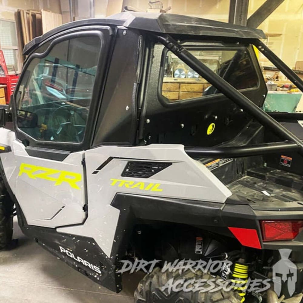 Dirt Warrior Polaris DWA Front & Rear Glass Replacement Windshields