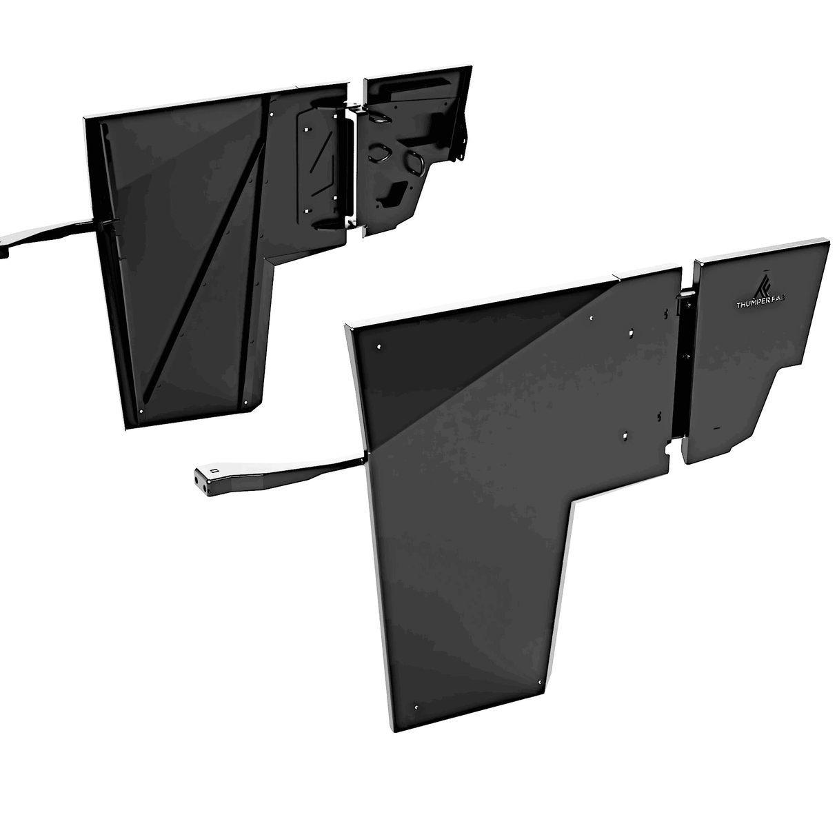 Thumper Fab Polaris Ranger 2-Seat Half Doors - Black