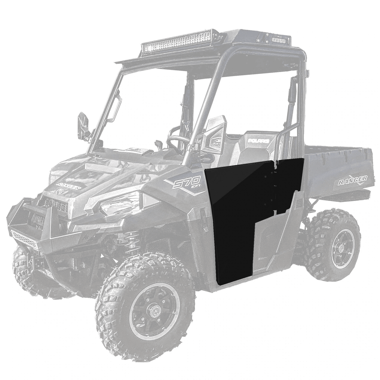 Thumper Fab Polaris Ranger 2-Seat Half Doors - Black