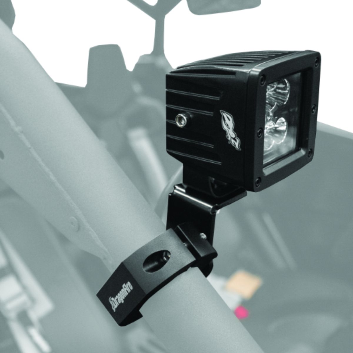 DragonFire Racing Round Cage Whip Mount - Black