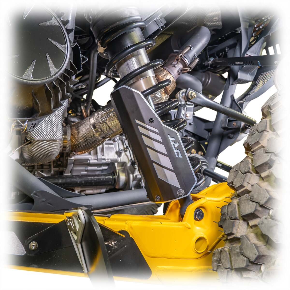 DRT '17+ Can-Am Maverick X3/R Rear Aluminum Shock Guards