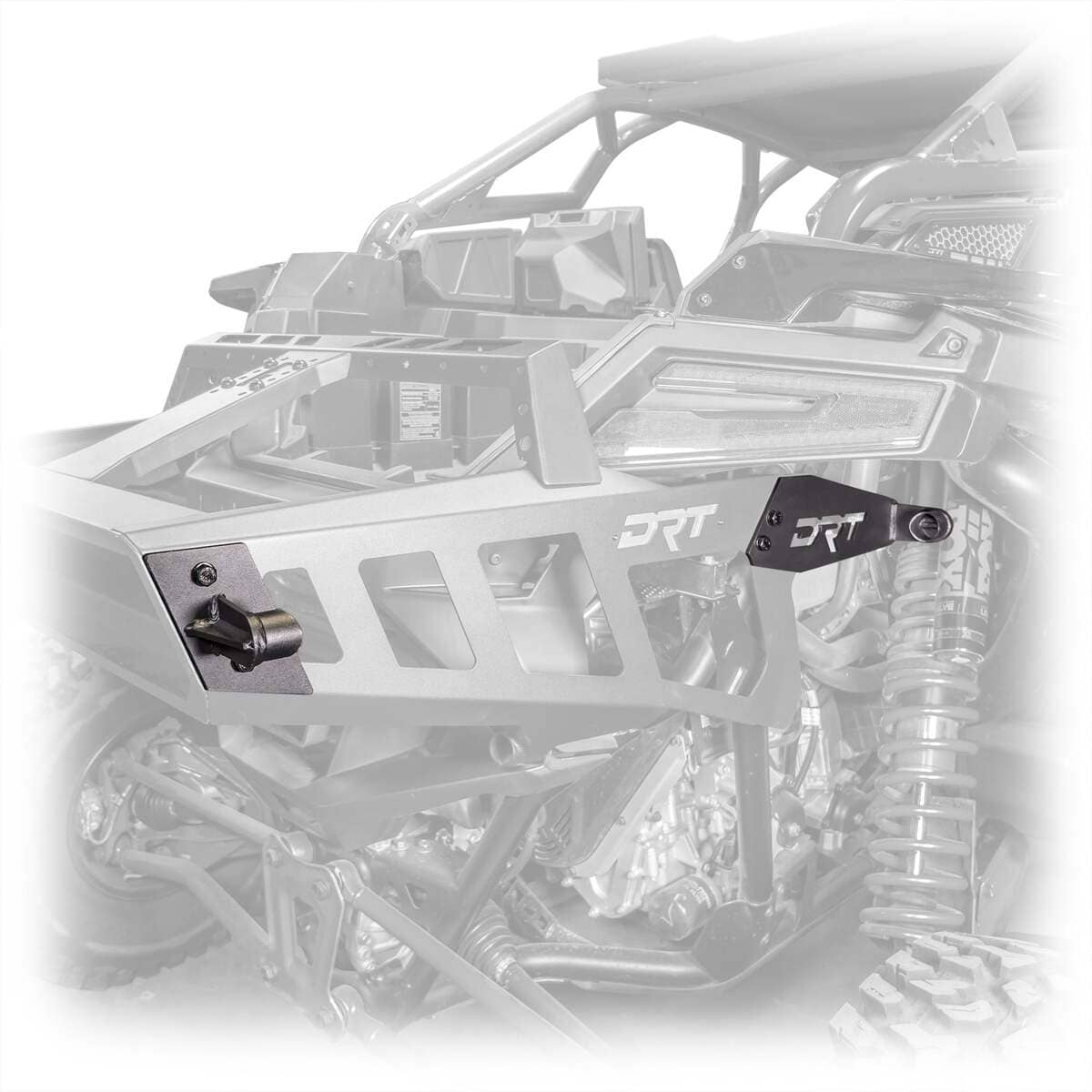 DRT Polaris Pro R Desert Runner Fixed Tire Carrier AGM Electric Jack Holder Kit