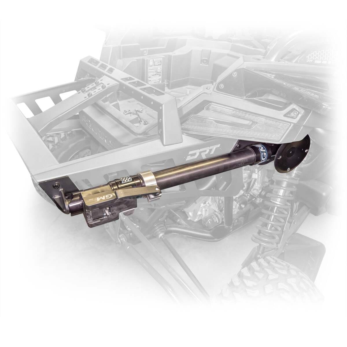 DRT Polaris Pro R Desert Runner Fixed Tire Carrier AGM Electric Jack Holder Kit