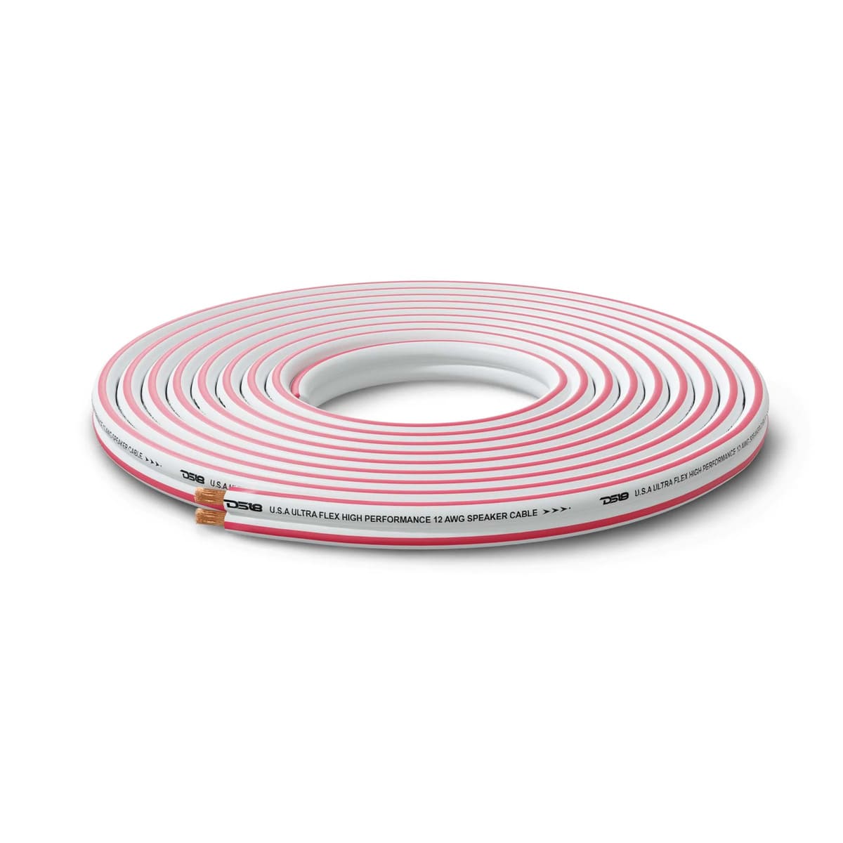 DS18 12-GA Marine Grade Tinned 100% Copper OFC Speaker Wire -150 Feet