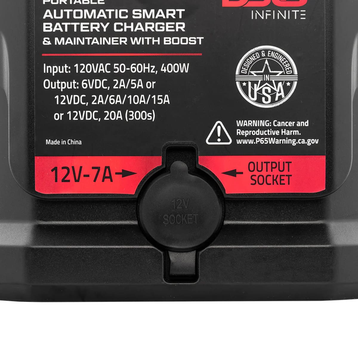 DS18 15 AMP Automatic Smart Lithium & AGM Battery Charger, Maintainer & Jump Booster