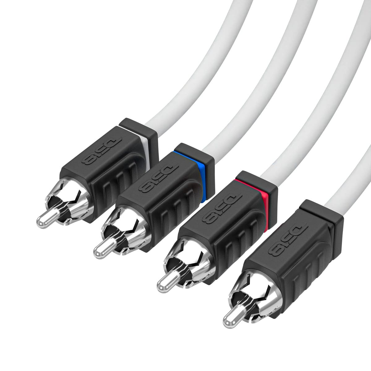 DS18 4 Channel Marine Grade Tinned 100% Copper OFC RCA - 25 Feet