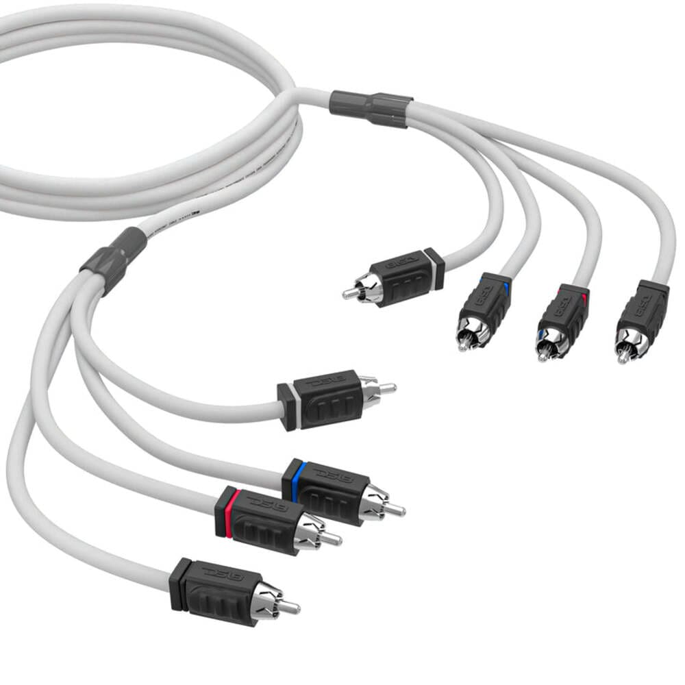 DS18 4 Channel Marine Grade Tinned 100% Copper OFC RCA -6 Feet