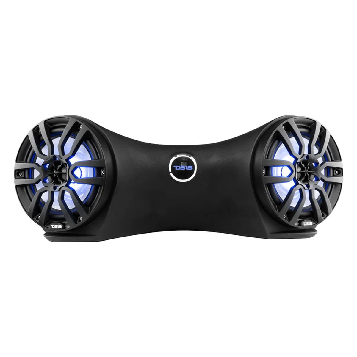 DS18 8" Dual Marine Flat Mount Sound Bar Enclosure W/ 250 Watts RMS RGB LED Lights