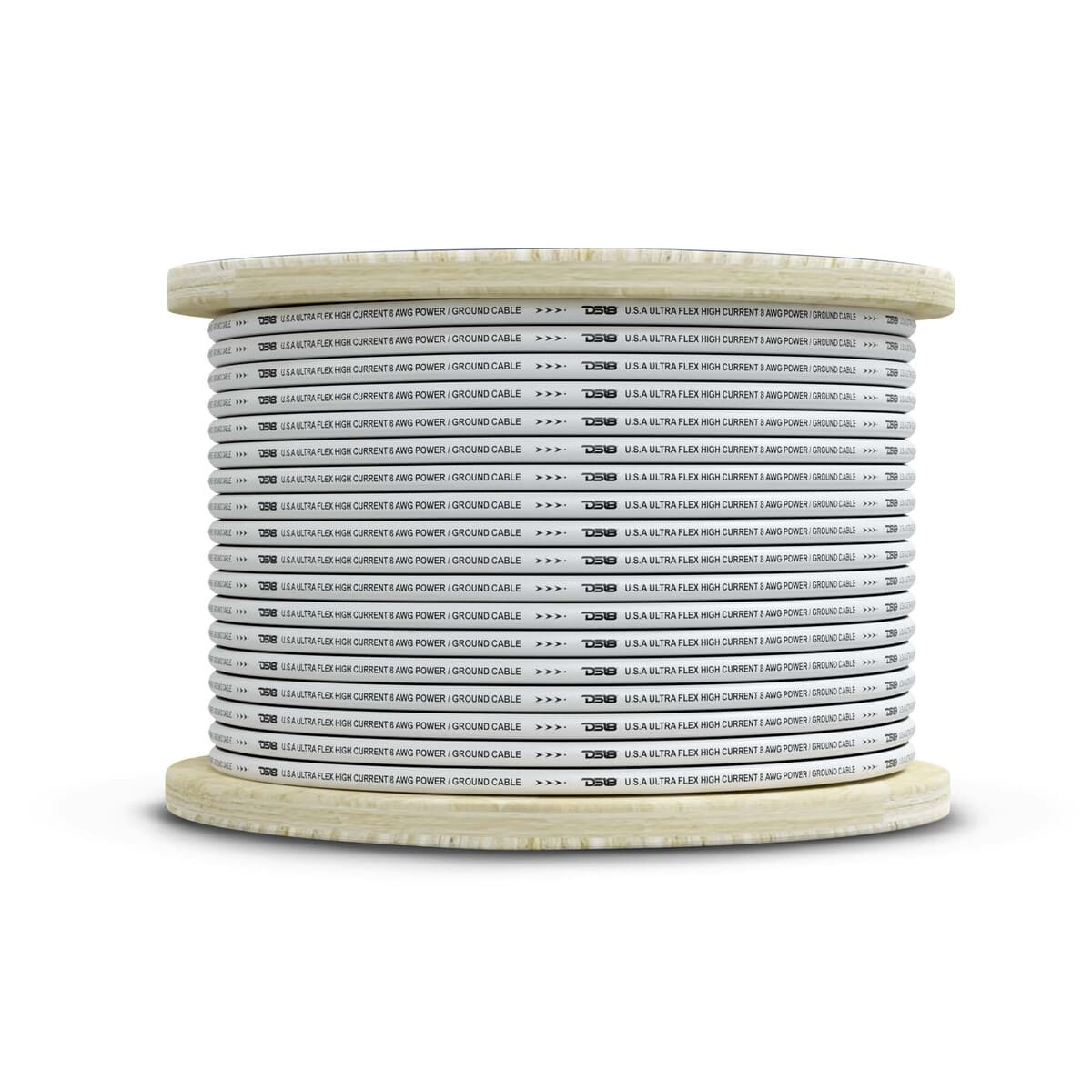 DS18 8-GA Marine Grade Tinned 100% Copper OFC Ground Wire - 100 Feet