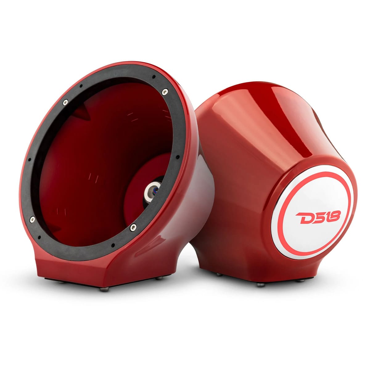 DS18 8” Universal Flat Mount Kick Panel Speaker Pod w/ RGB LED Lights