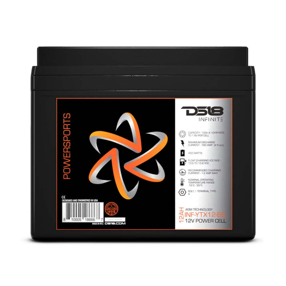 DS18 Infinite 450 Watts 12 AH AGM Power Cell for Power Sports
