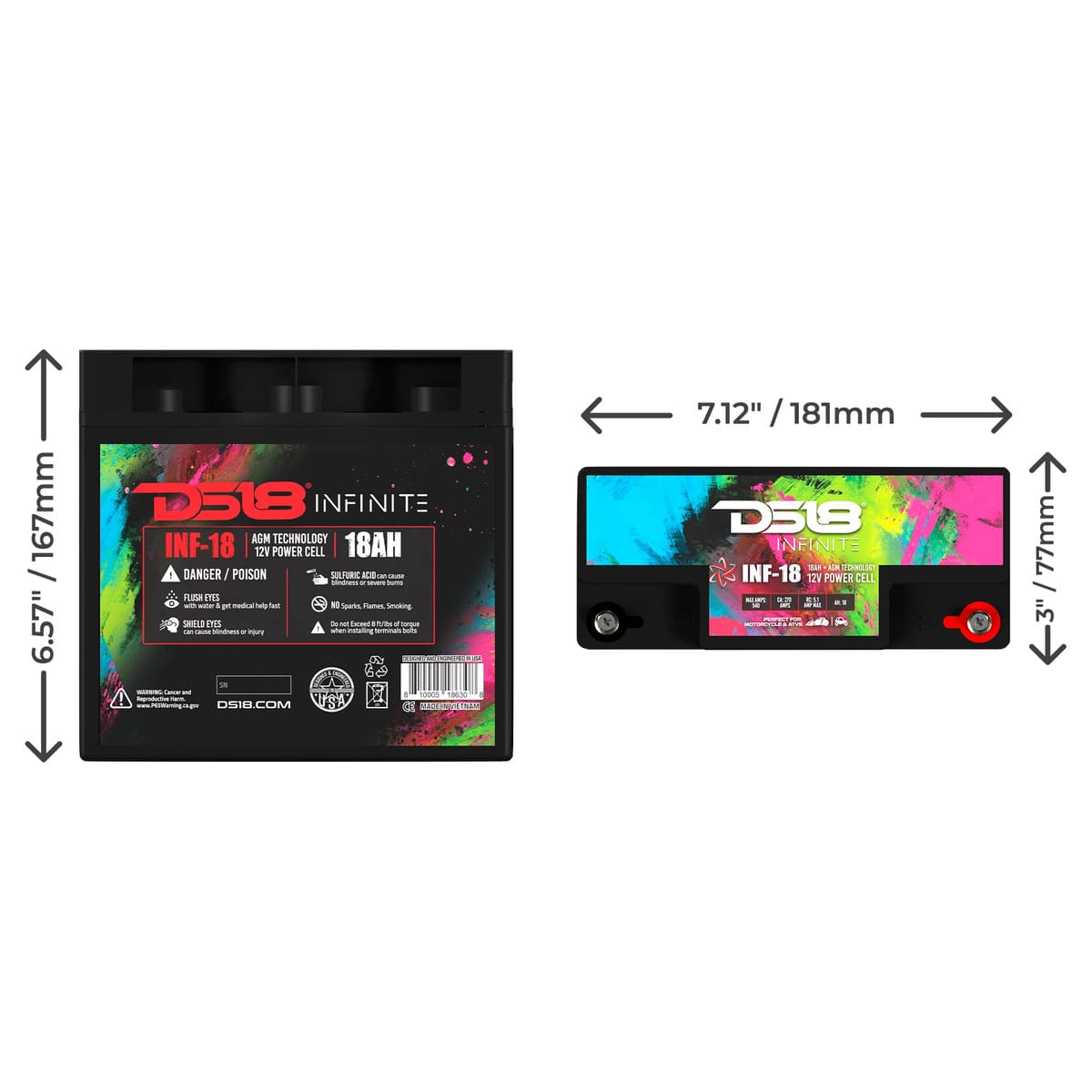 DS18 Infinite 750 Watts 18 AH AGM Power Cell