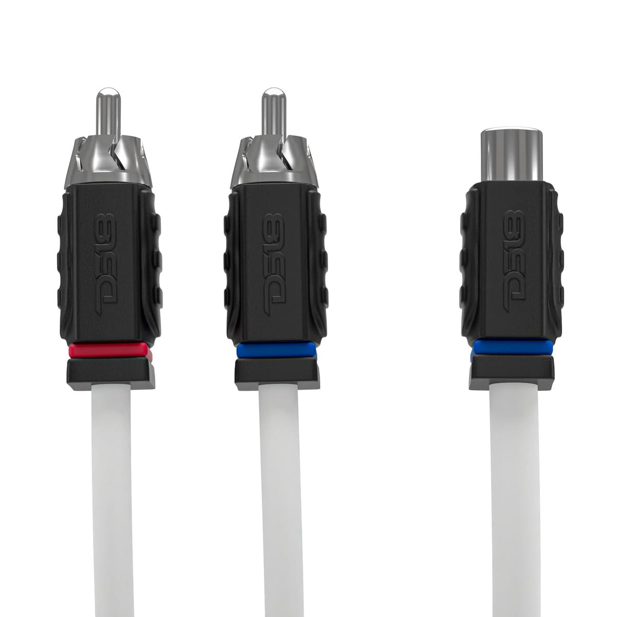 DS18 Marine Grade Tinned 100% Copper OFC 1 Female to 2 Male Spliter RCA