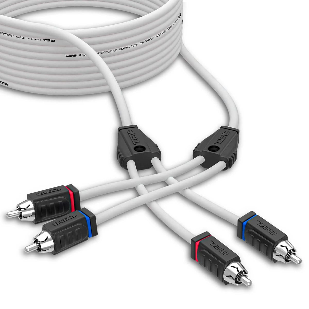 DS18 Marine Grade Tinned 100% Copper OFC RCA - 25 Feet