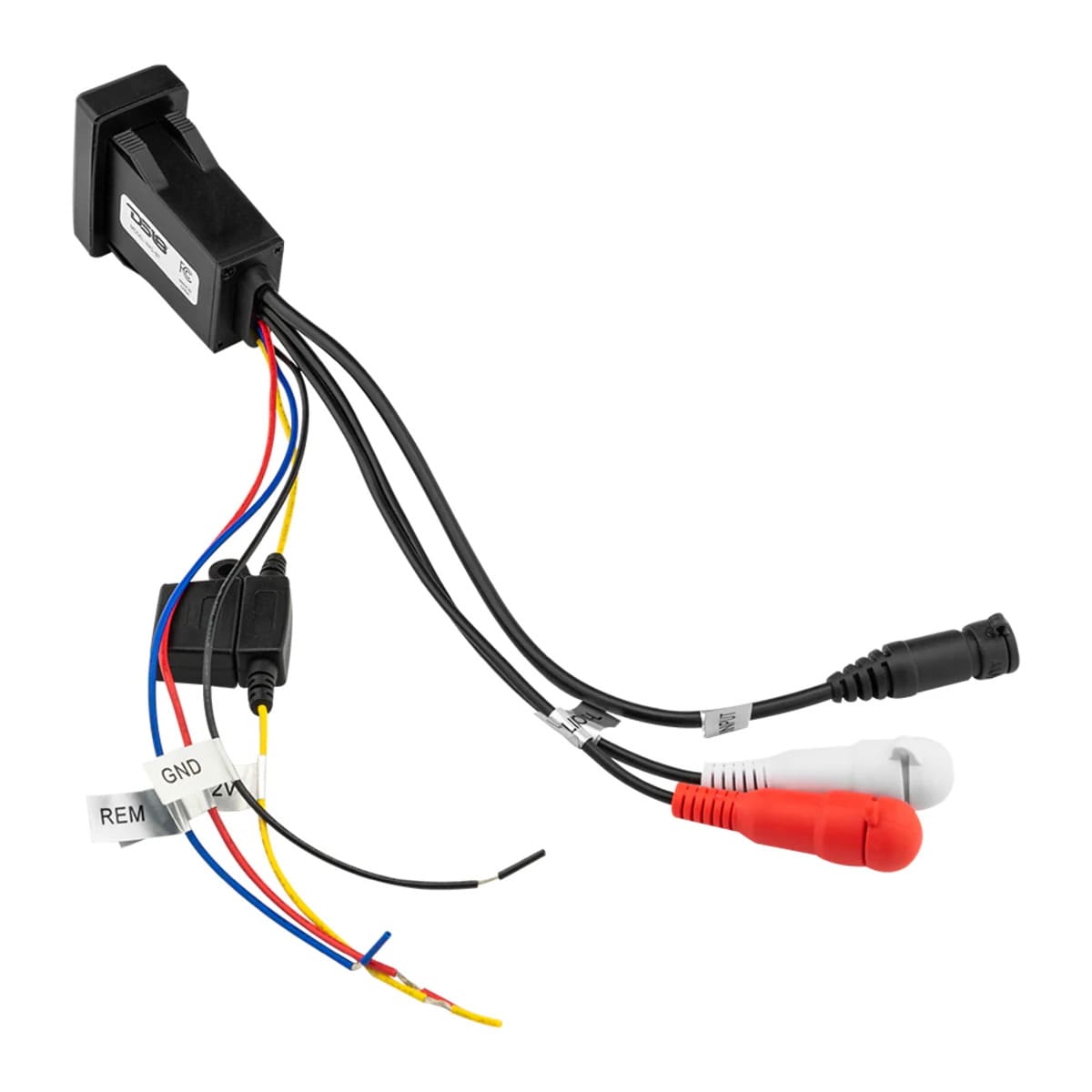 DS18 Marine & Powersports Waterproof Rocker Switch Bluetooth Audio Receiver w/ Controls