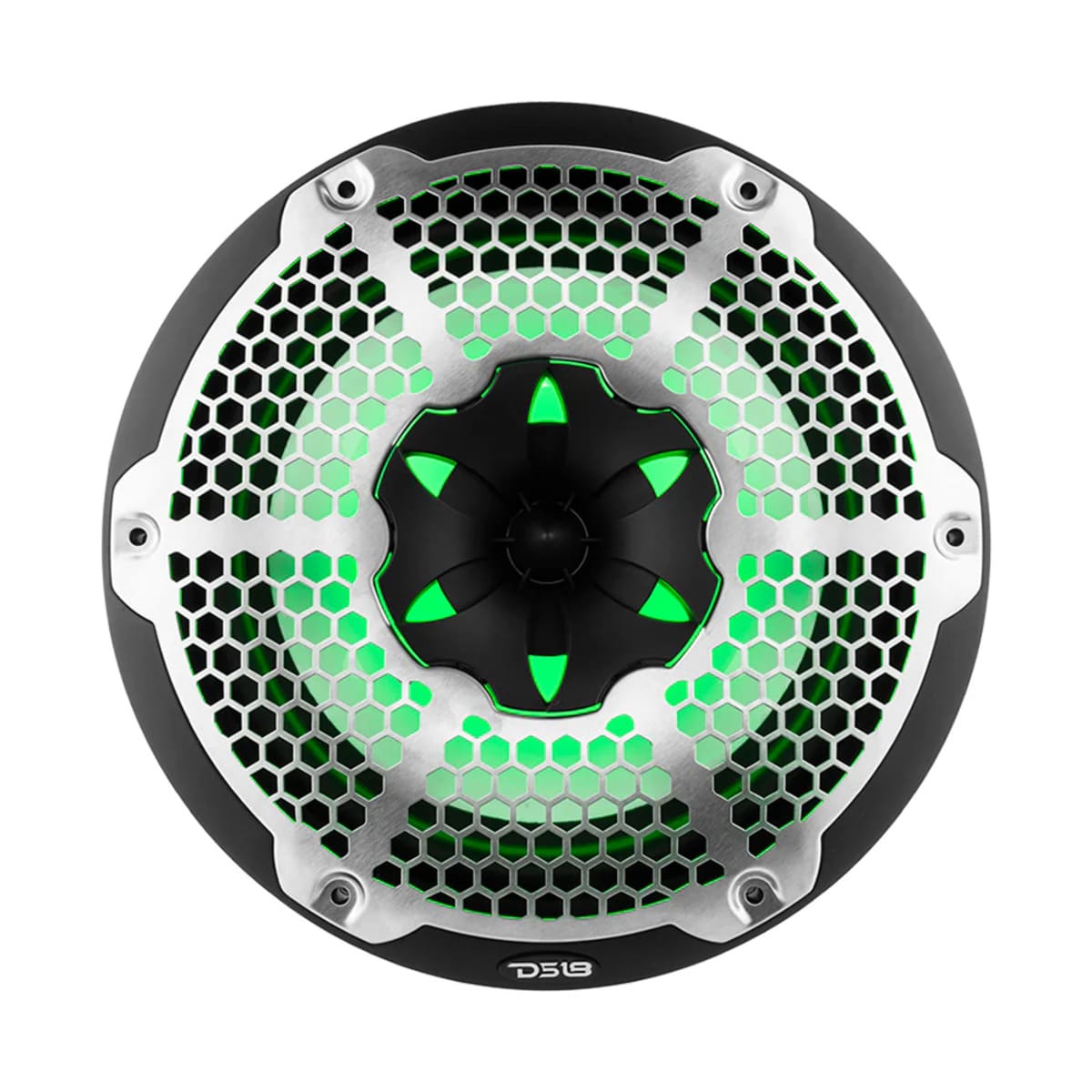 DS18 NXL 10" 2-Way Coaxial Marine Speaker with RGB LED Lights 200 Watts RMS 4-Ohm