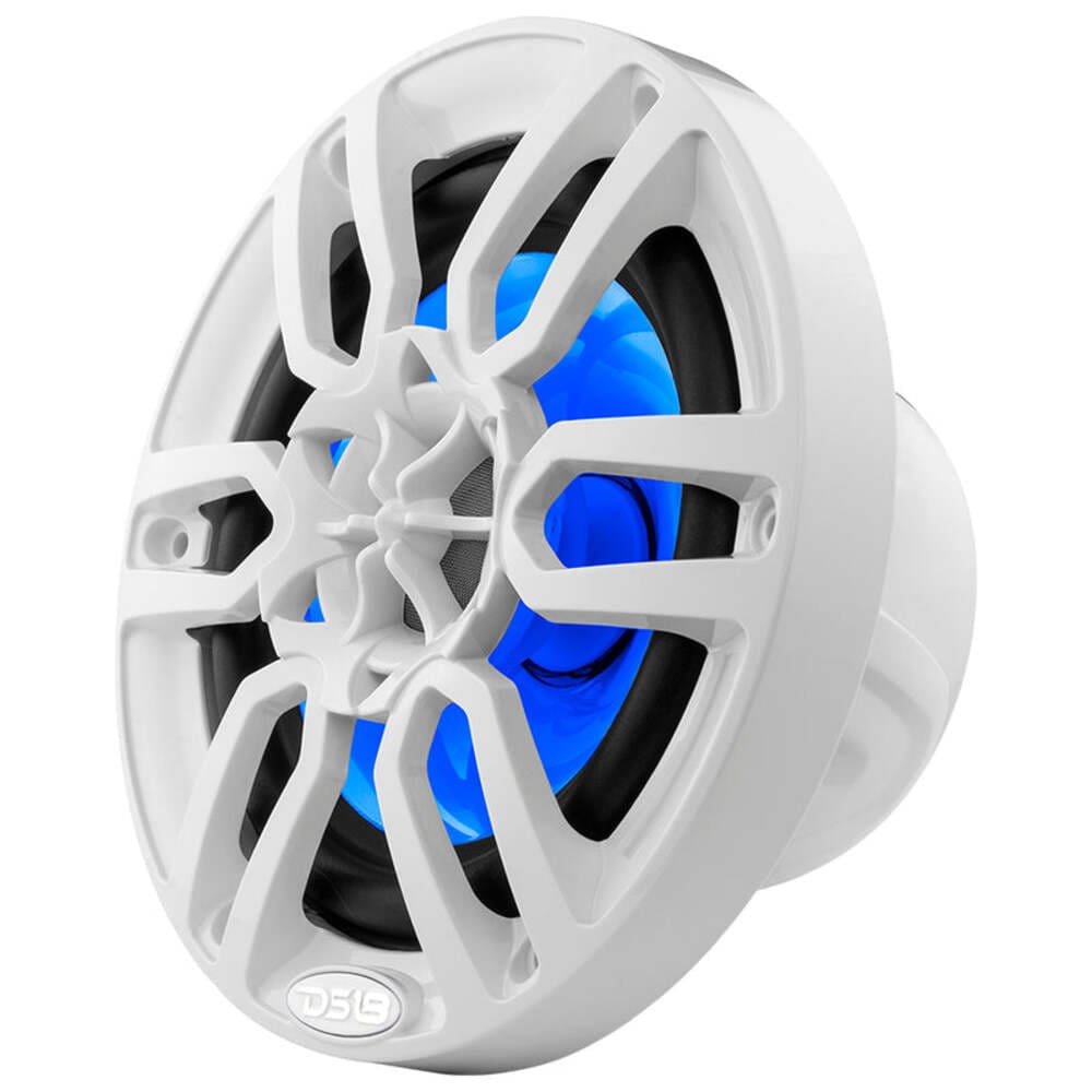 DS18 NXL 6.5" 2-Way Coaxial Marine Speaker w/ 100 Watts RMS 4-Ohm RGB LED Lights