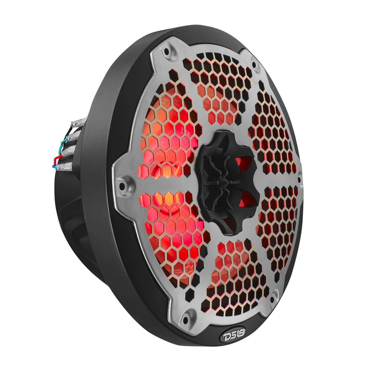 DS18 NXL 8" 2-Way Coaxial Marine Speaker With RGB LED Lights 125 Watts RMS 4-Ohm
