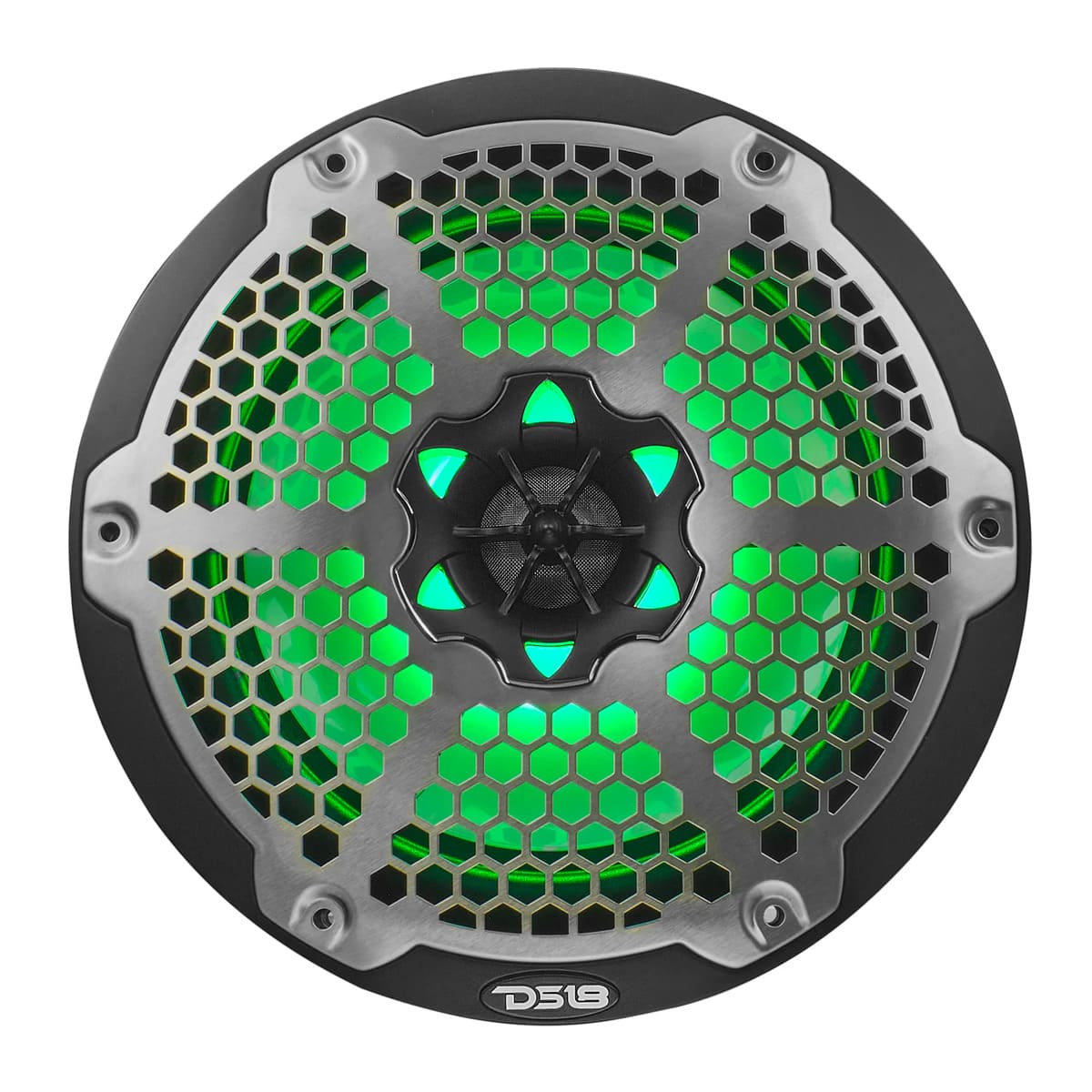 DS18 NXL 8" 2-Way Coaxial Marine Speaker With RGB LED Lights 125 Watts RMS 4-Ohm