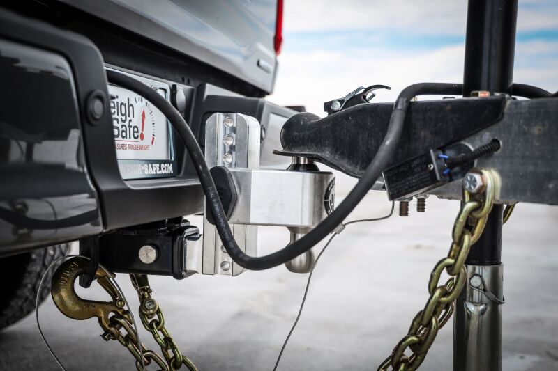 Weigh Safe 180 Hitch 8in Drop Hitch & 2.5in Shank (10K/18.5K GTWR) w/WS05 - Aluminum - LTB8-2.5-KA
