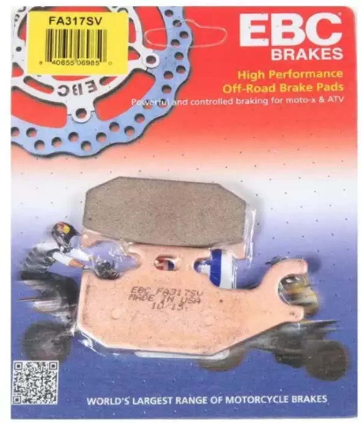 EBC Can-Am Commander/Maverick SV Severe Duty Sintered Metal Brake Pads - Metallic Front/Rear