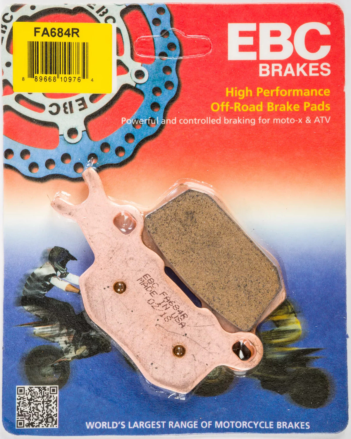 EBC Can-Am Defender Long-Life Sintered R-Series Brake Pads - Rear Left