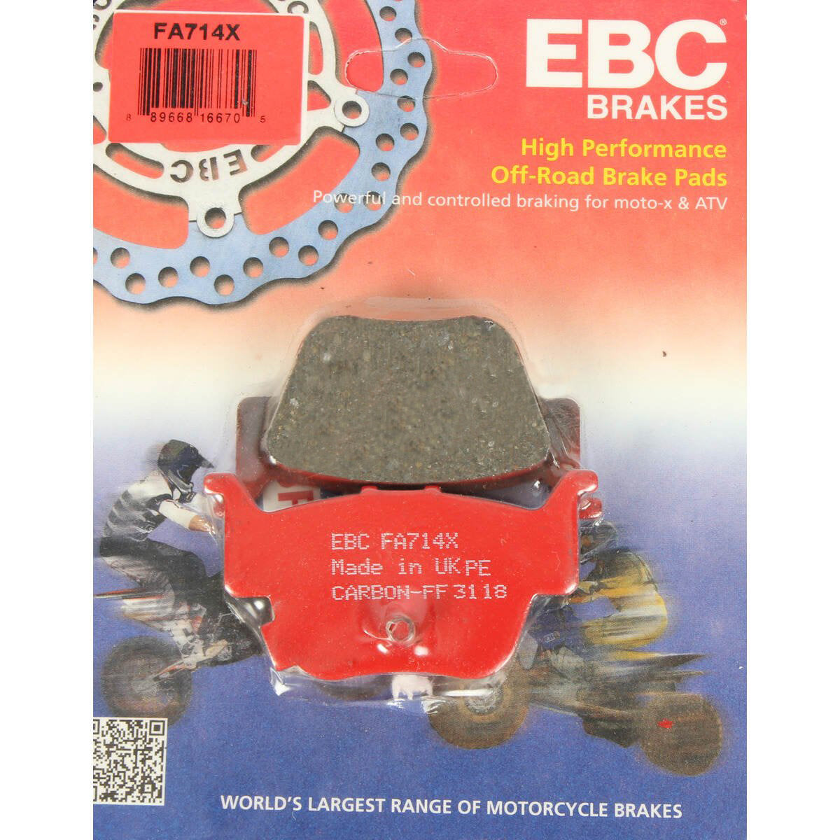 EBC Honda Pioneer 500/700 Sport Carbon X Brake Pads - Rear Left