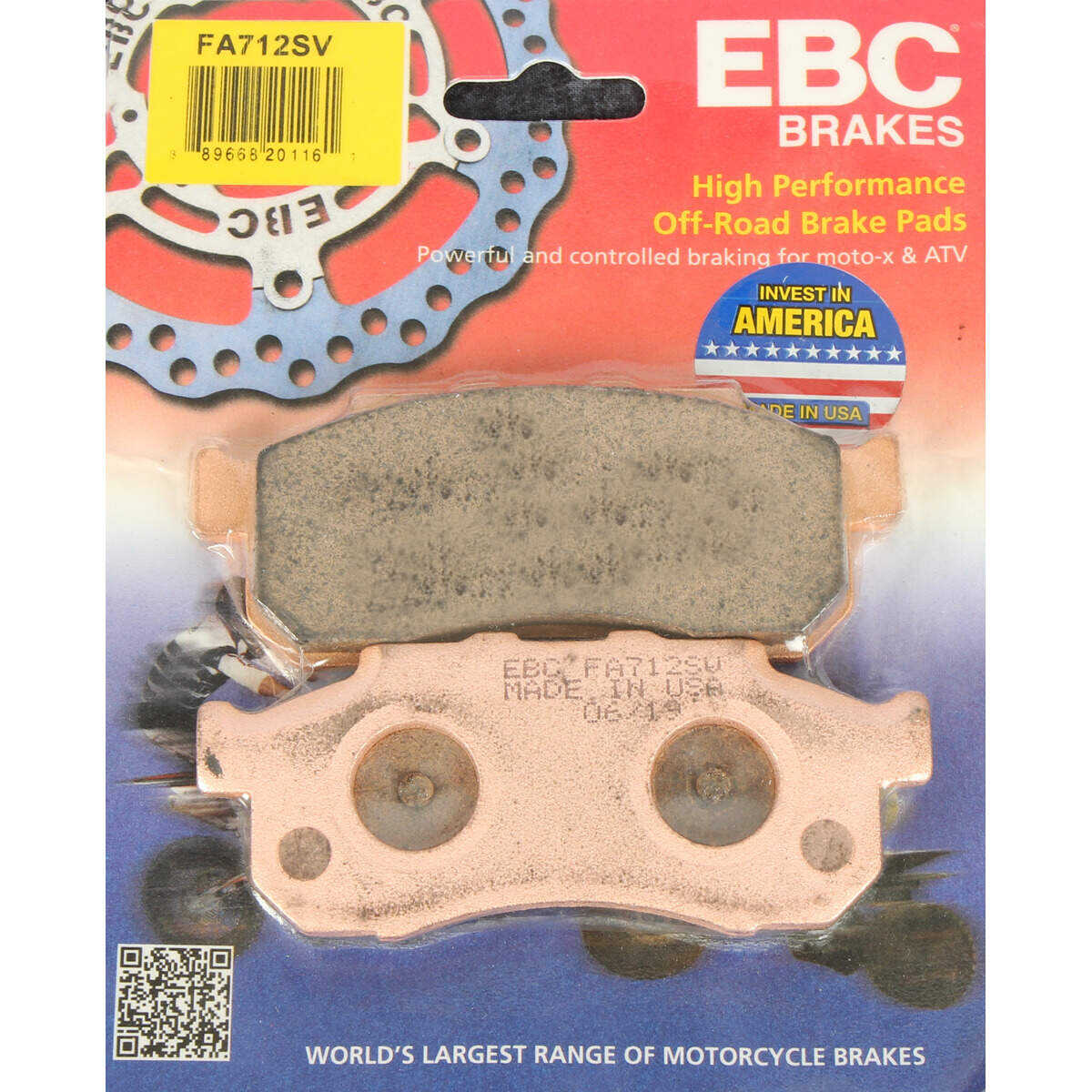 EBC Honda Pioneer 500/700 SV Severe Duty Sintered Metal Brake Pads - Front