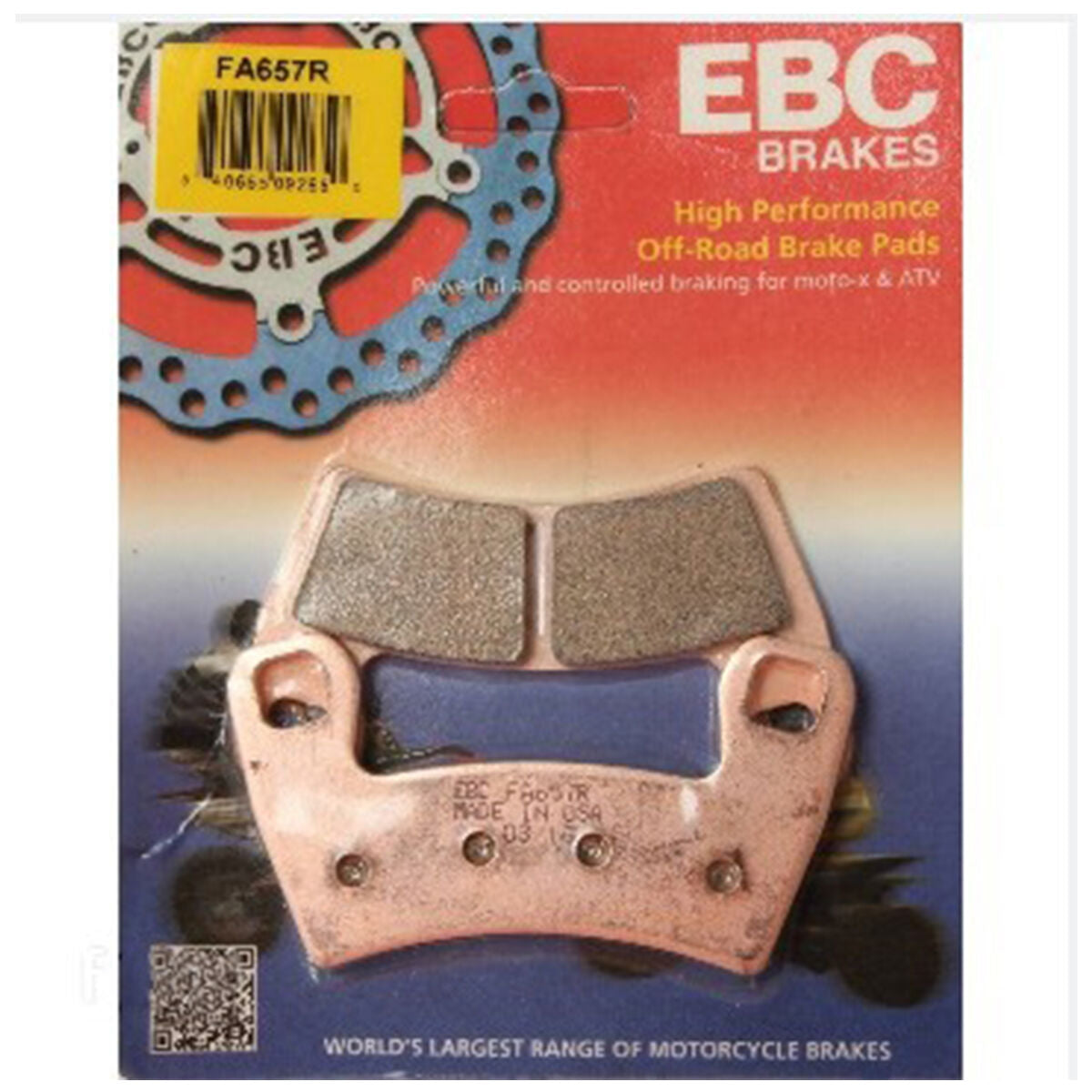 EBC Polaris RZR 900 Long-Life Sintered R-Series Brake Pads - Rear