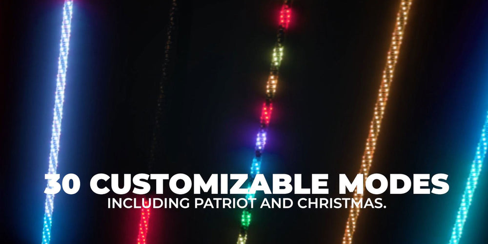 EcoXgear Extreme Whip Kit Qty 2 x 2ft with LEDCast Controller