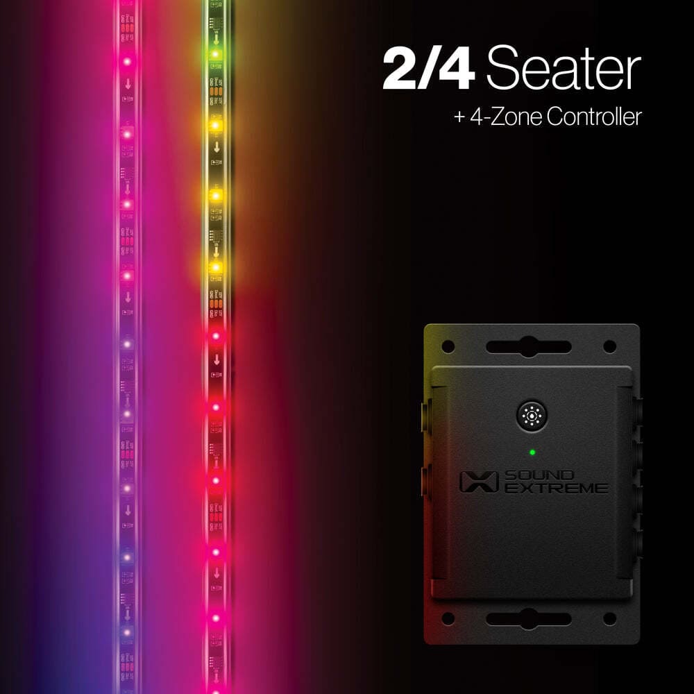 EcoXgear Extreme Strips - 2/4 Seat Cart + LED Controller