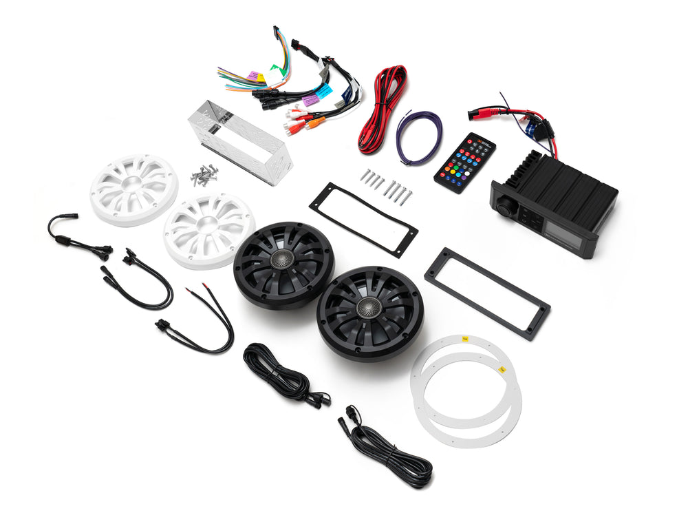 EcoXgear Marine DIN Radio 6.5" Speaker Kit