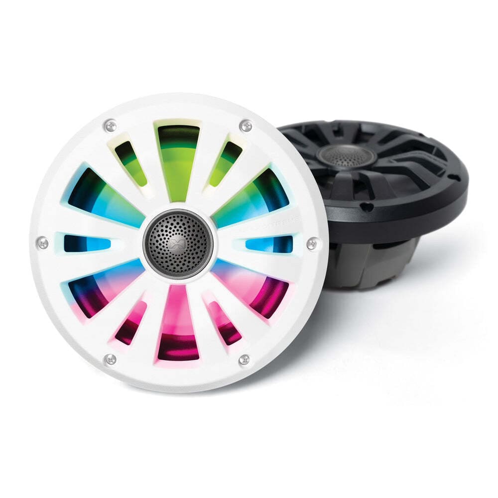 EcoXgear Marine Grade Wired Speaker 8" Pair with LED Cast