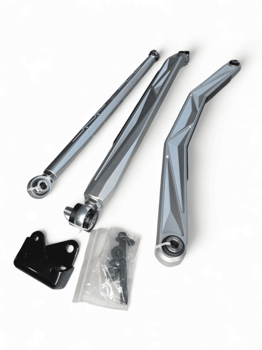 Elekric Offroad '24+ Can Am Maverick R Anodized Clear High Clearance Adjustable Radius Rods