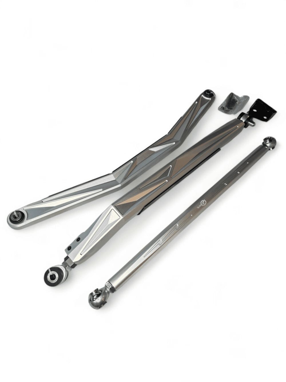 Elekric Offroad '24+ Can Am Maverick R Anodized Clear High Clearance Adjustable Radius Rods